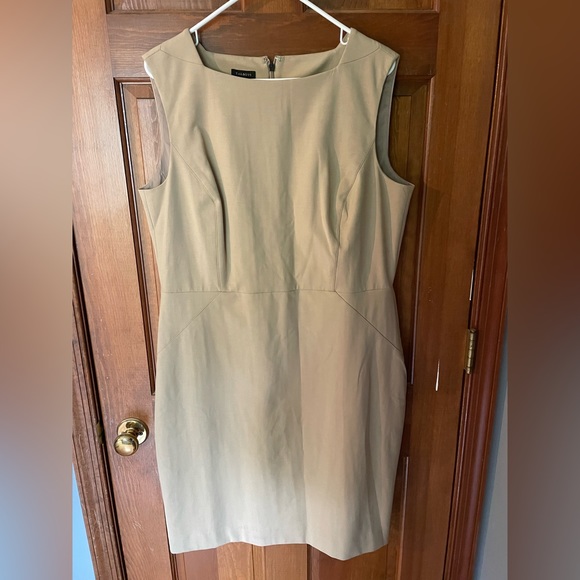 Tan sleeveless dress from Talbots. Size 16. - Picture 1 of 4